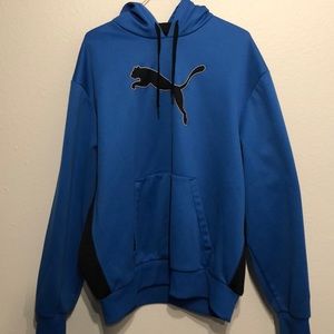 Blue Puma hooded sweatshirt hoodie xl large